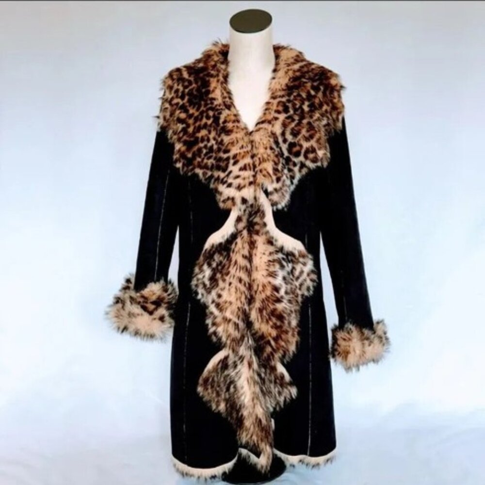 Women's Donna Salyer Cascade Faux Fur Full Length Coat